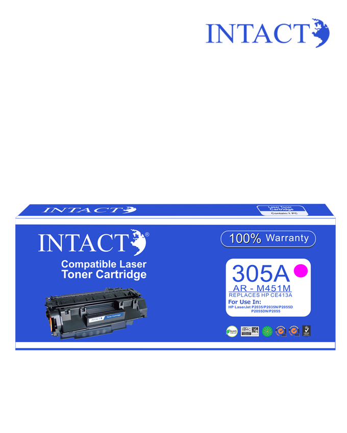 Intact Compatible with HP 305A (AR-M451M) Magenta